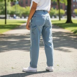 Vintage 90s Y2K Carpenter Denim Pants Jeans Industrial Worn In Feel